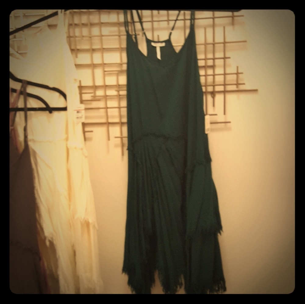 NWT FP Tattered Up Shredded Hem Slip Dress